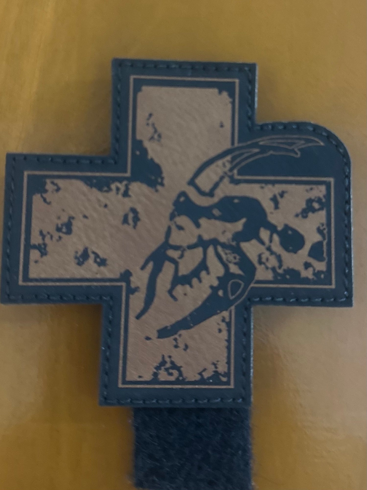 Bone Goat Cross Patch