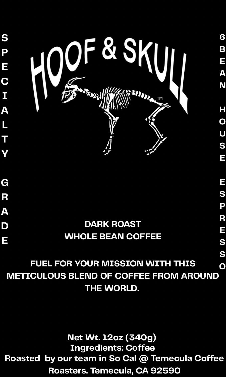Hoof & Skull Dark Roast Espresso