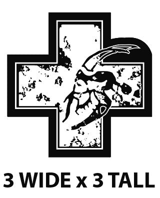 Bone Goat Cross Patch