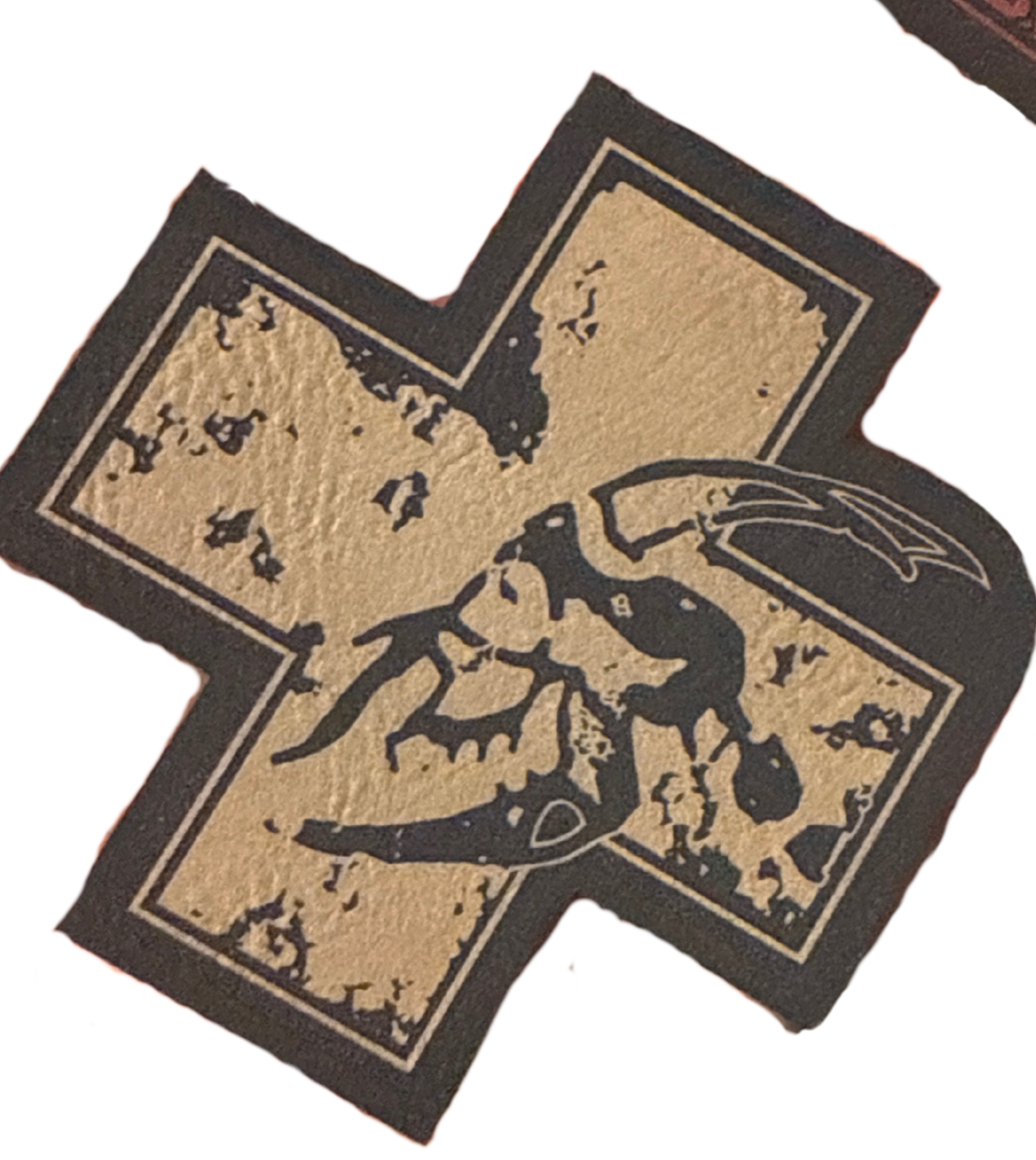 Bone Goat Cross Patch