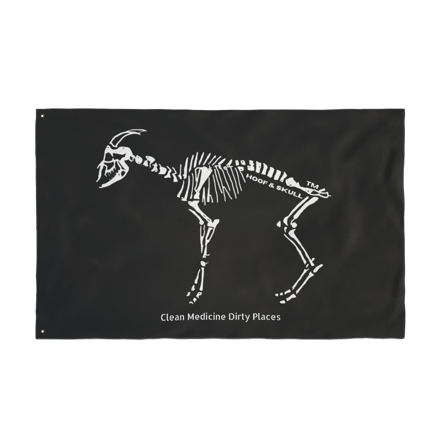 Hoof & Skull BoneGoat Flag