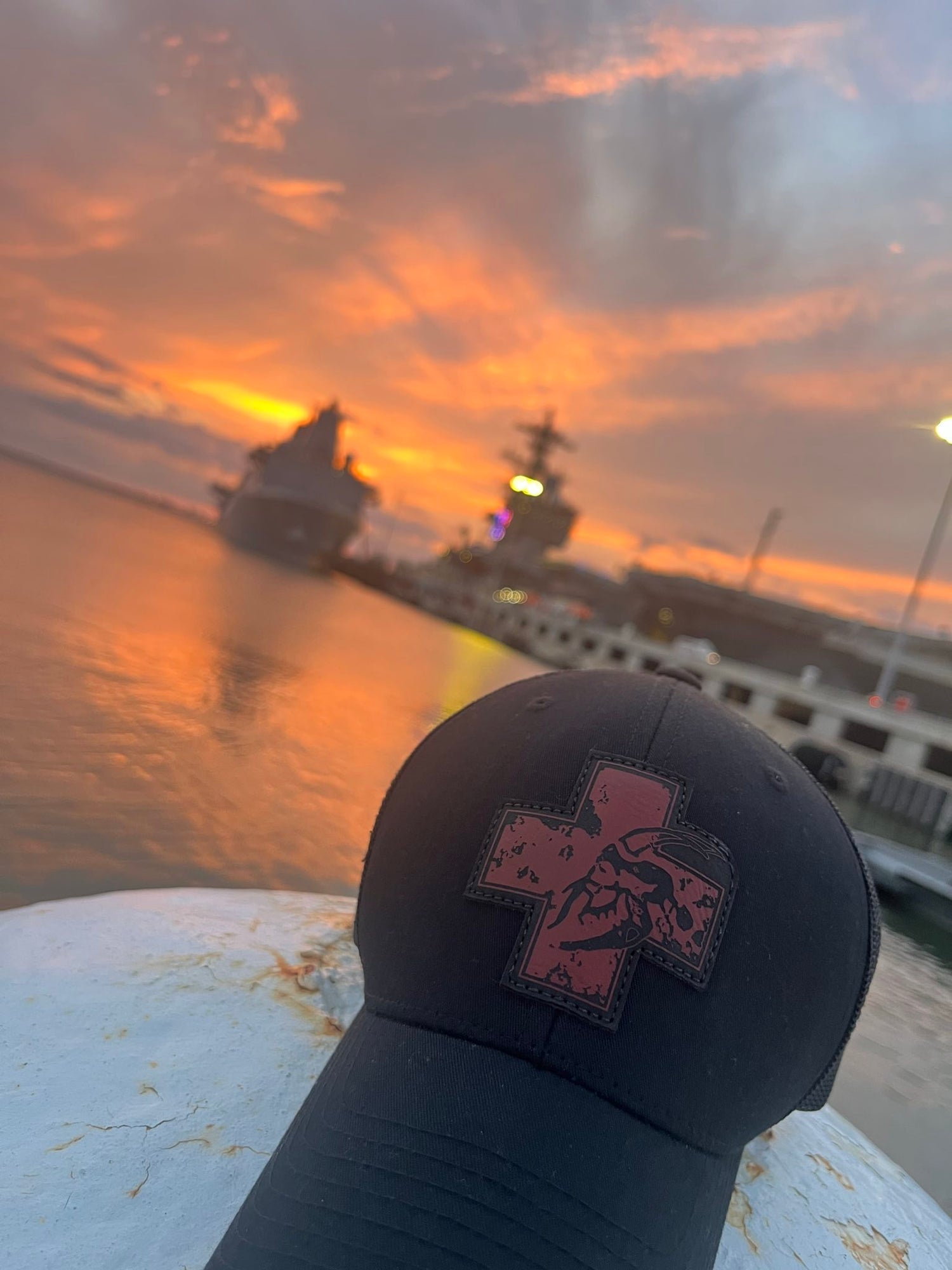 Bone Goat Cross hat