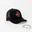 Black Goat Red Background Cross Patch Black Hat