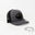 Gray Hoof and Skull Black Background Patch Charcoal hat