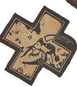 Bone Goat Cross Patch